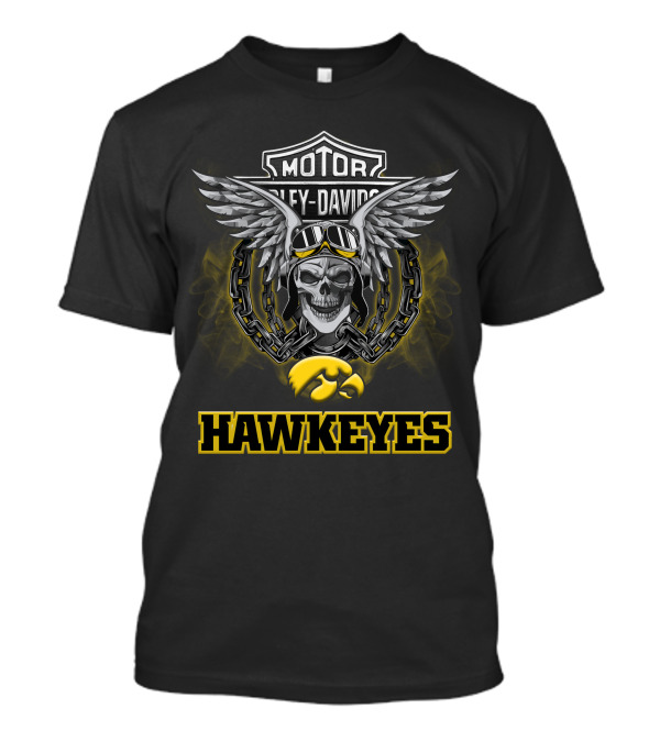 Hawkeyes Motor Harley Davidson Ncaa Football Fans T-Shirt