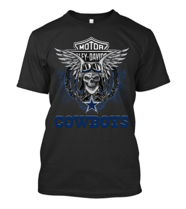 Hd Cowboys Motor Harley Davidson Nfl Football Fans T-Shirt