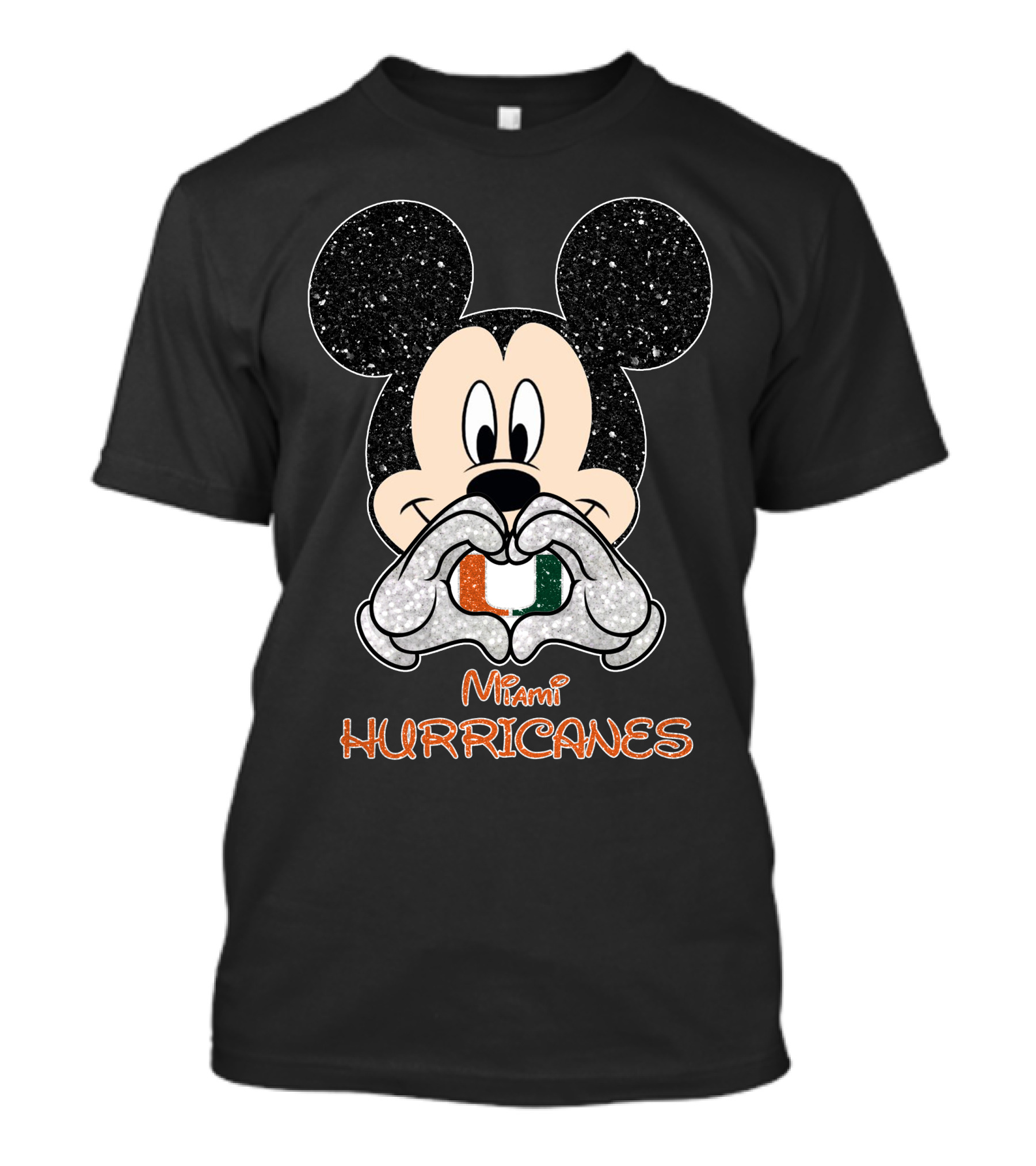 Mickey Mouse Miami Hurricanes Love T-Shirt