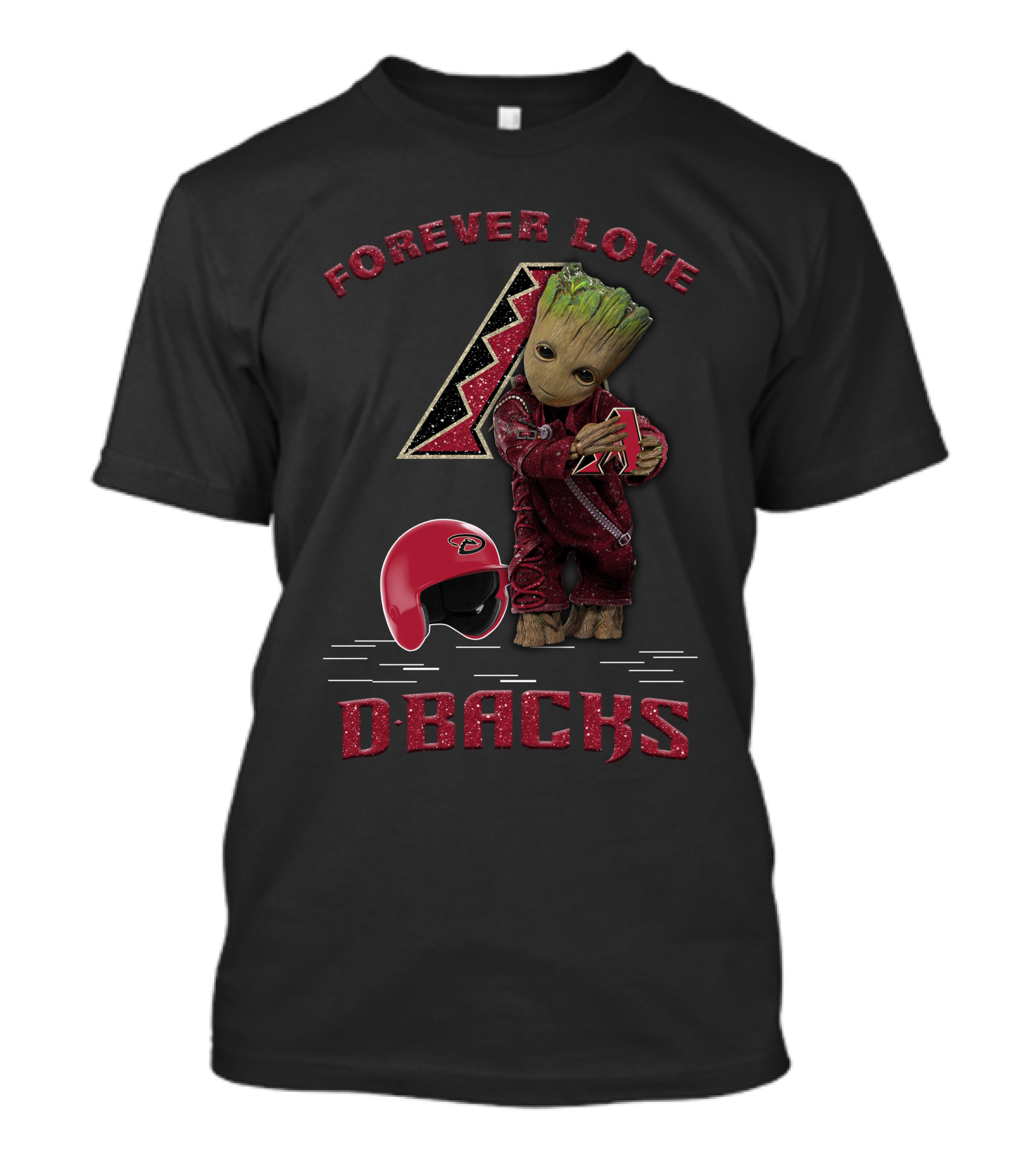 Forever Love Dbacks Arizona Diamondbacks Football Fans Groot T-Shirt