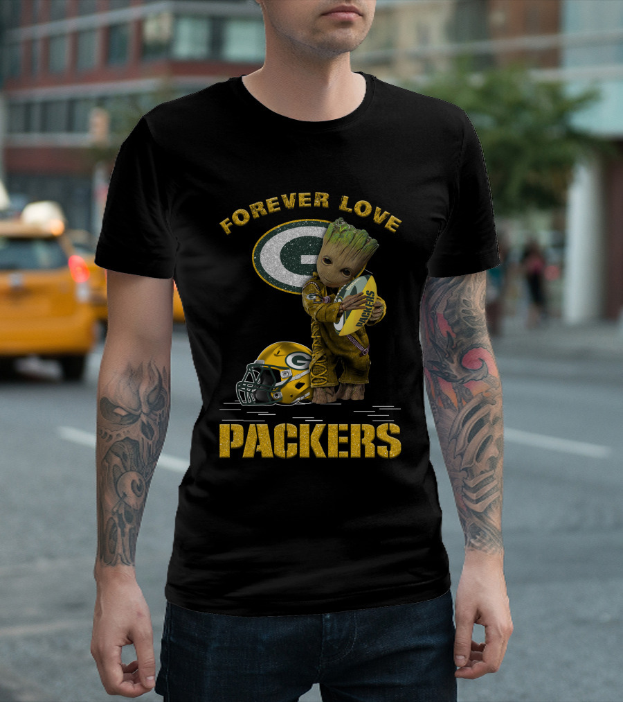 Forever Love Packers Groot Green Bay T-Shirt