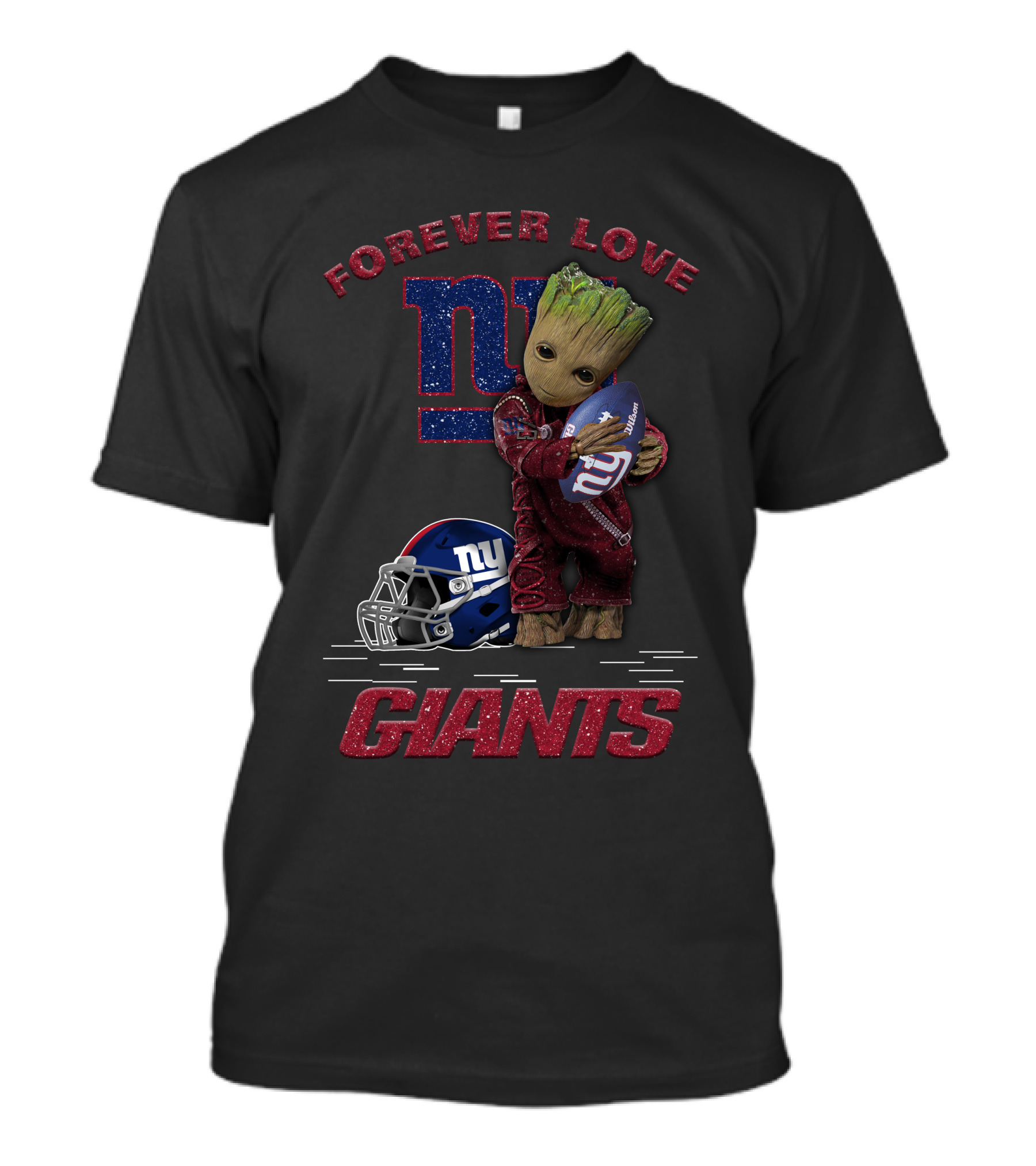 Forever Love Groot New York Giants T-Shirt