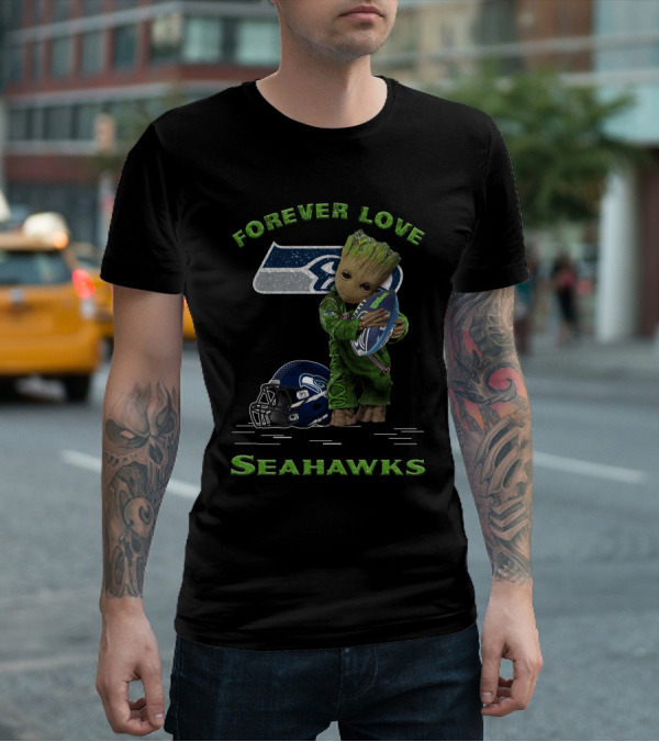Forever Love Seahawks Groot Football Fan T-Shirt