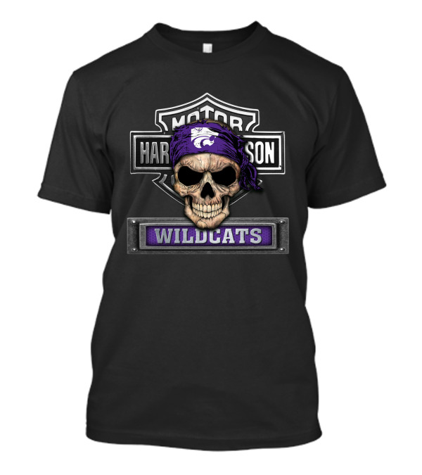 Motor Harley Davidson Wildcats Kansas State Ncaa T-Shirt