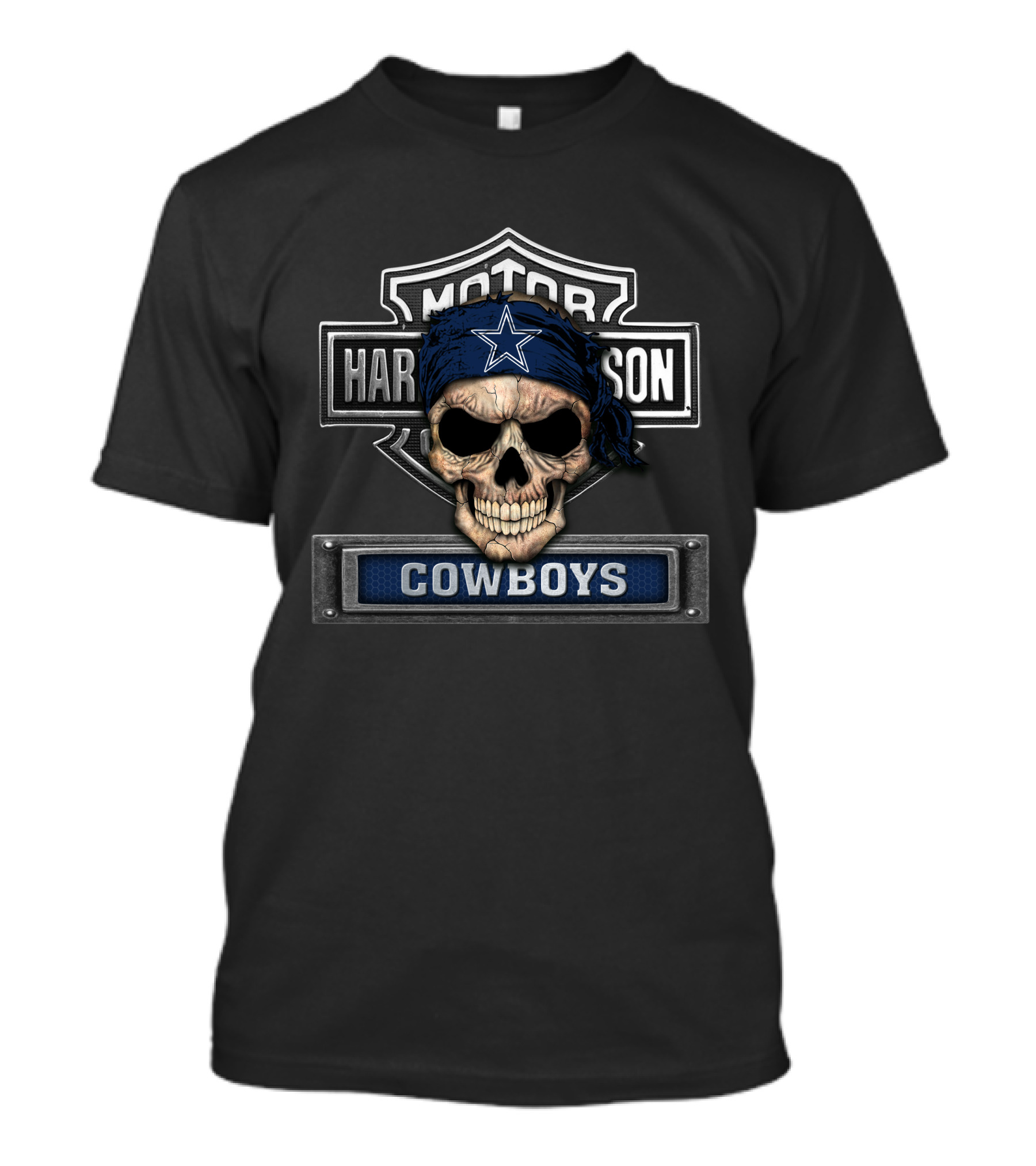Motor Harley Davidson Skull Cowboys T-Shirt
