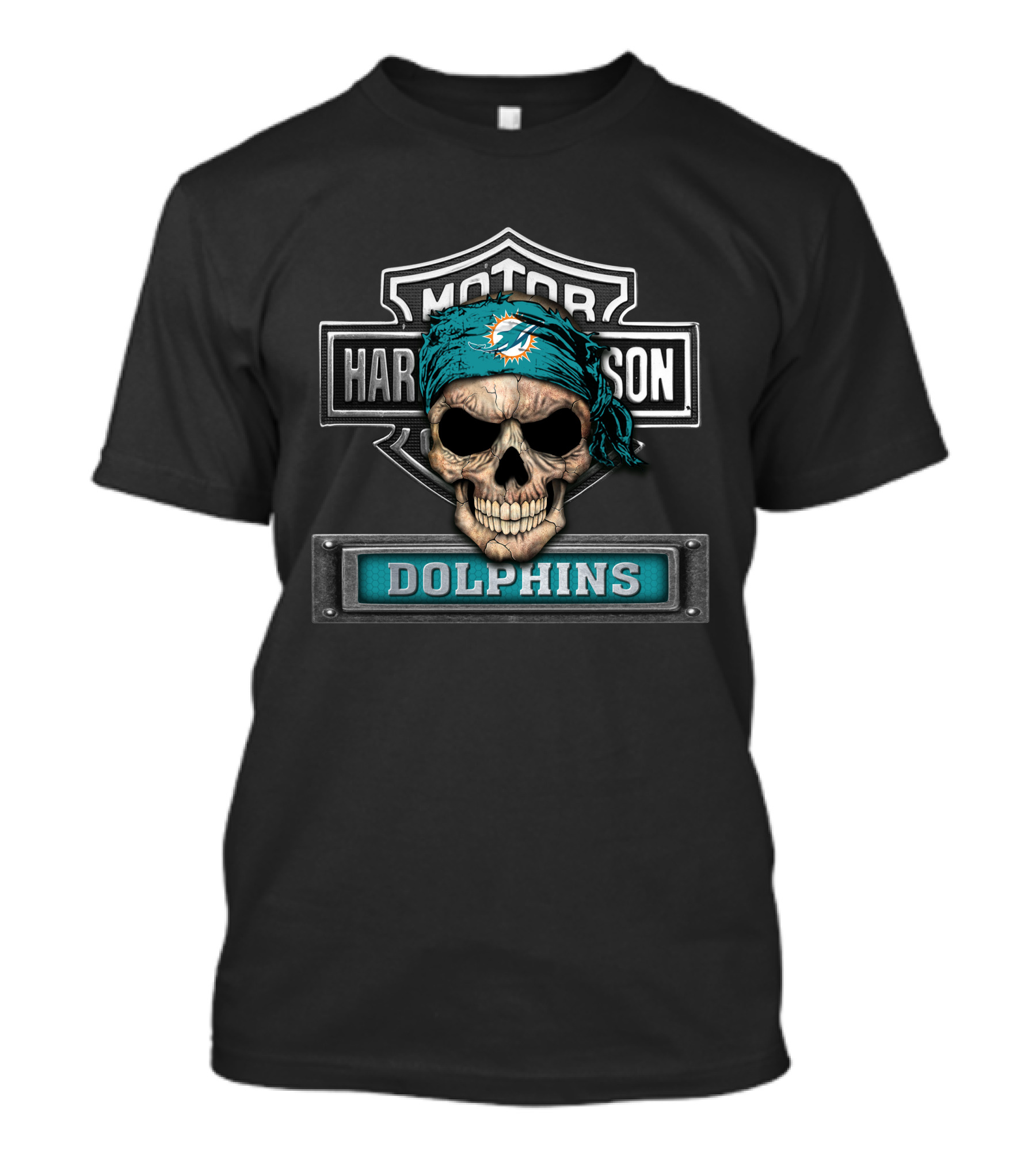 Motor Harley Davidson Dolphins Nfl Miami Dh 91 Hd T-Shirt
