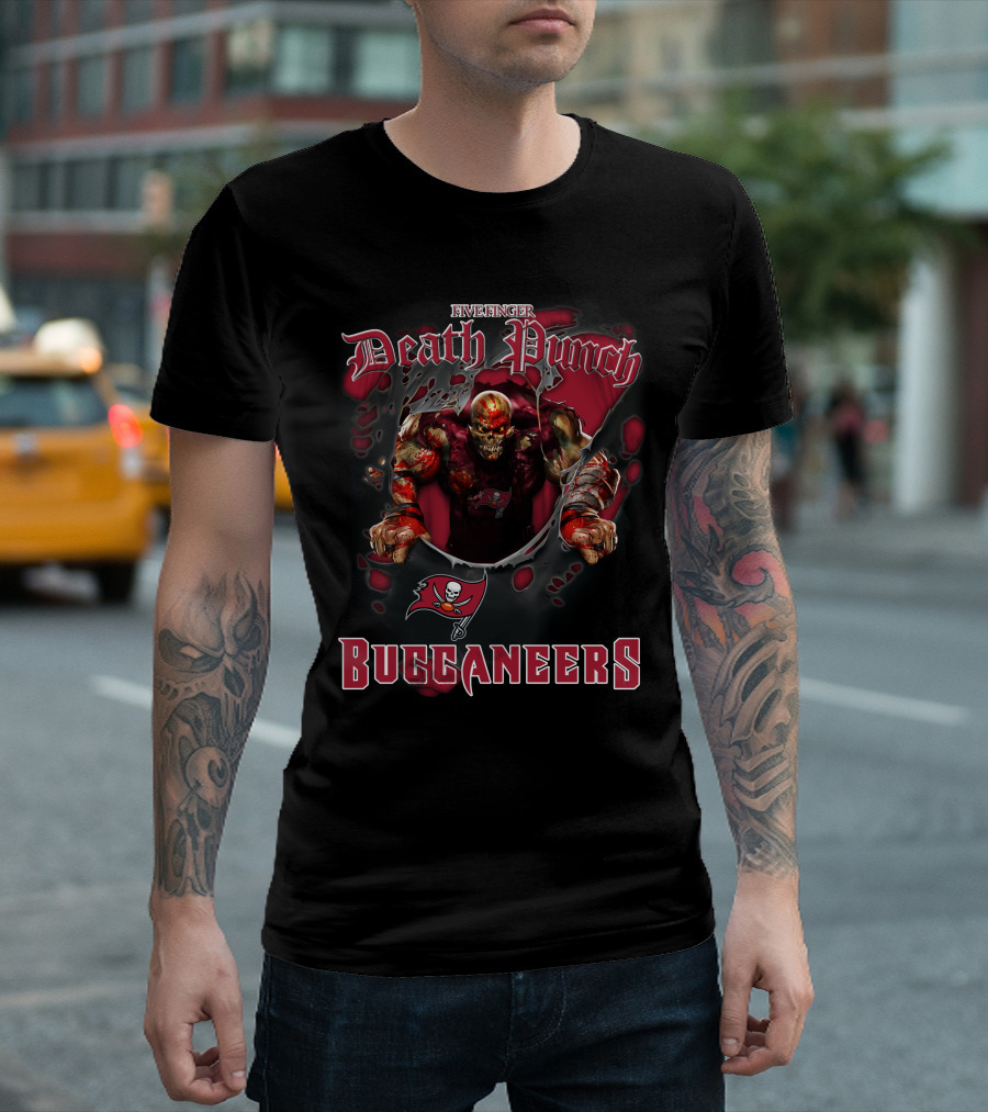 Five Finger Death Punch Nfl Buccaneers Tampa Bay Fans T-Shirt