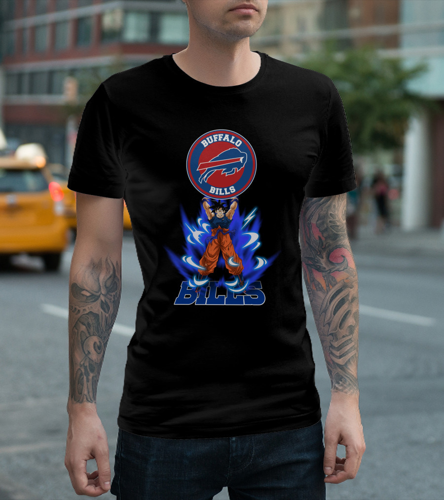 Buffalo Bills US BUB2093 Anime Fusion Power Up T-Shirt