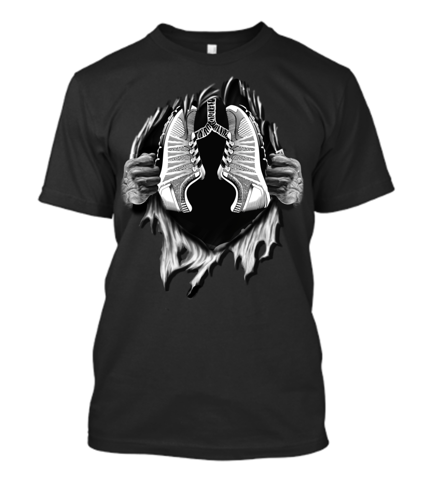 Sadasd Sneakers Breaking Through Darkness T-Shirt