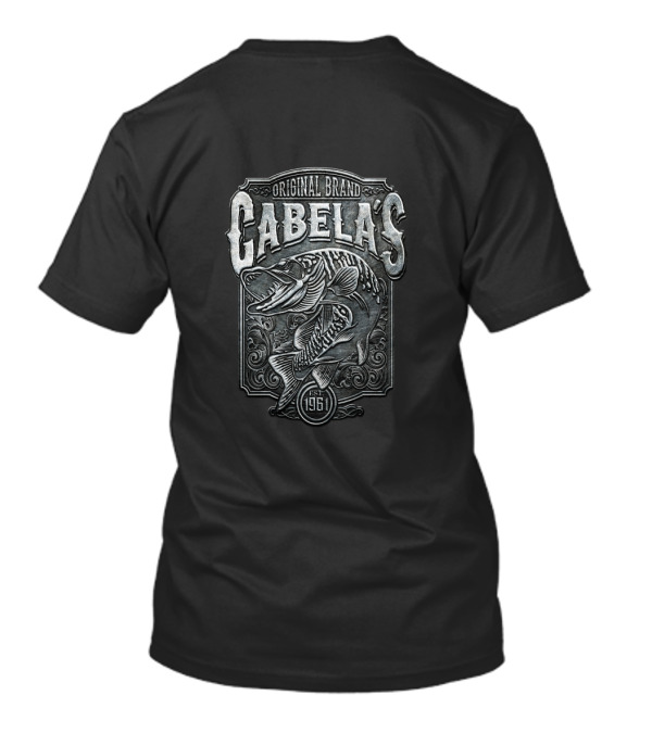Cabela's Original Brand Walleye Fishing Est 1961 T-Shirt