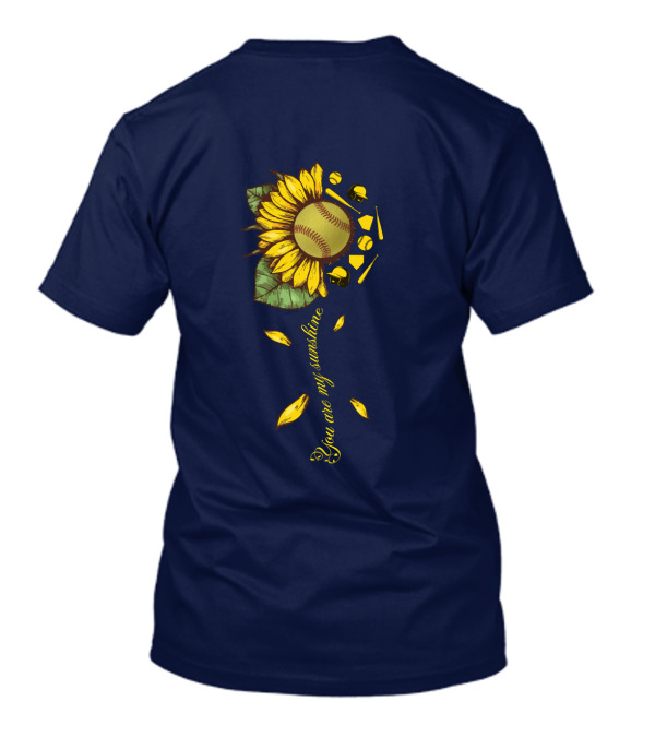 You Are My Sunshine Softball Sunflower T-Shirt