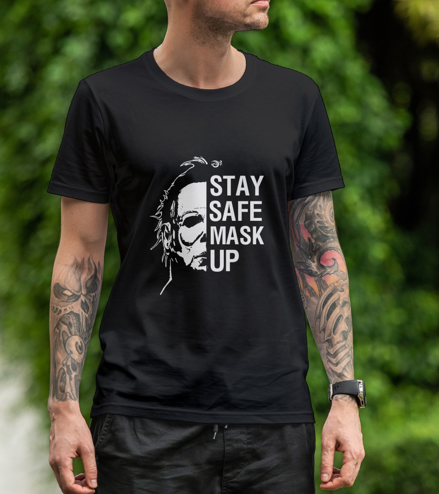 Stay Safe Mask Up Halloween T-Shirt