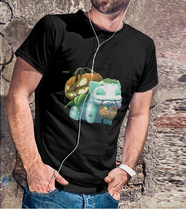 Halloween Pumpkin Bulbasaur Trick-or-Treat T-Shirt