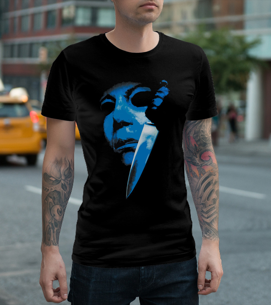 Halloween The Curse Of Michael Myers Knife Mask Iconic Horror T-Shirt