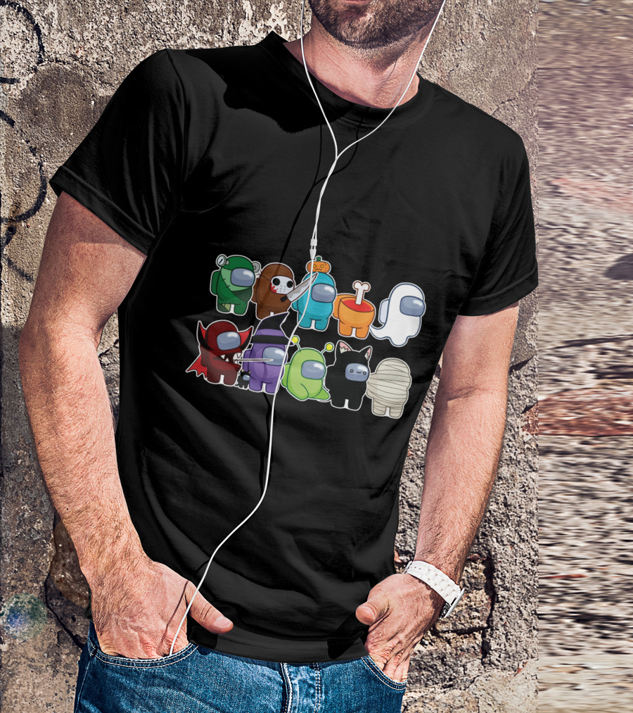 Among Us Halloween Crewmates Costume Collection T-Shirt