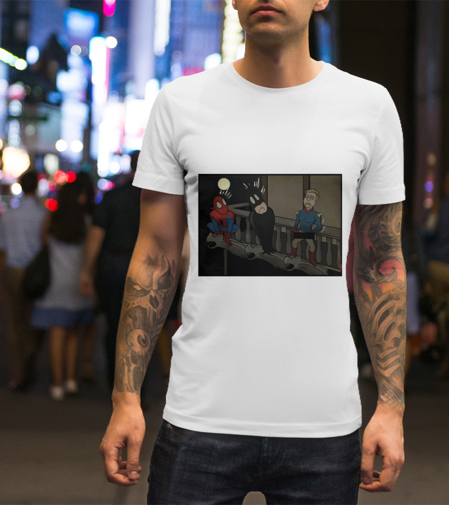 I Can Do What Ever I Want Superheroes On Balcony At Night T-Shirt