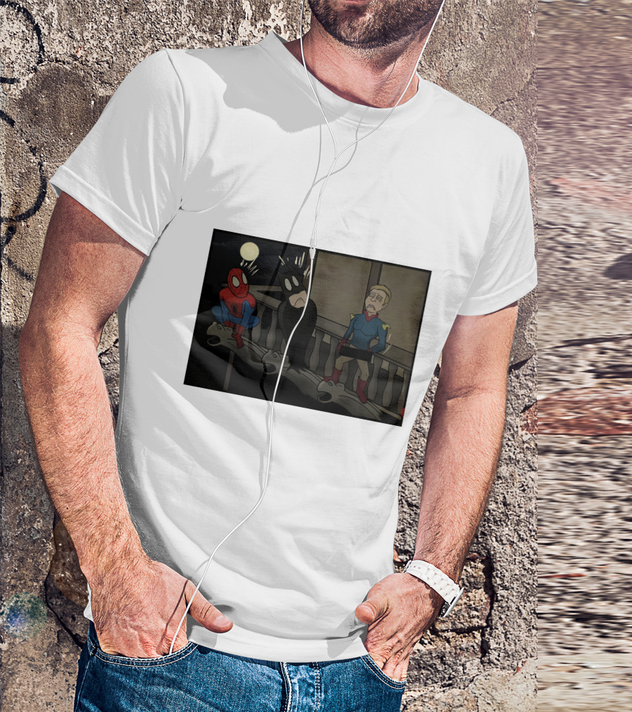 I Can Do What Ever I Want Superheroes On Balcony At Night T-Shirt