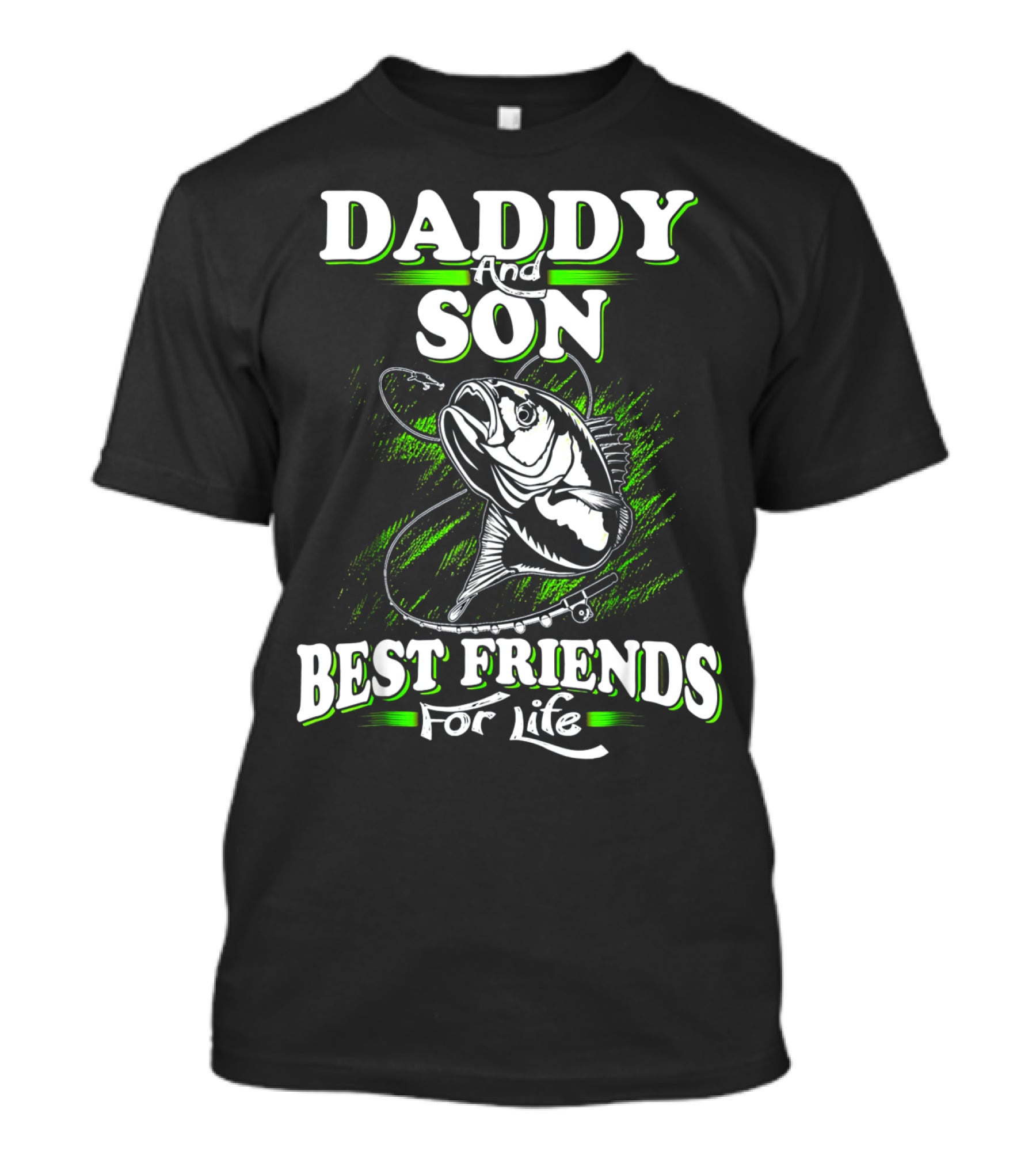 Daddy And Son Best Friends For Life Fishing Adventure T-Shirt