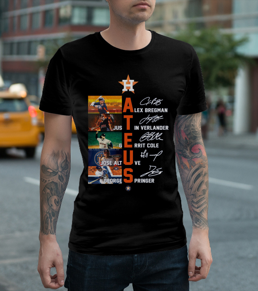 Houston Astros HA Hate Us Alex Bregman Justin Verlander Gerrit Cole Jose Altuve George Springer T-Shirt