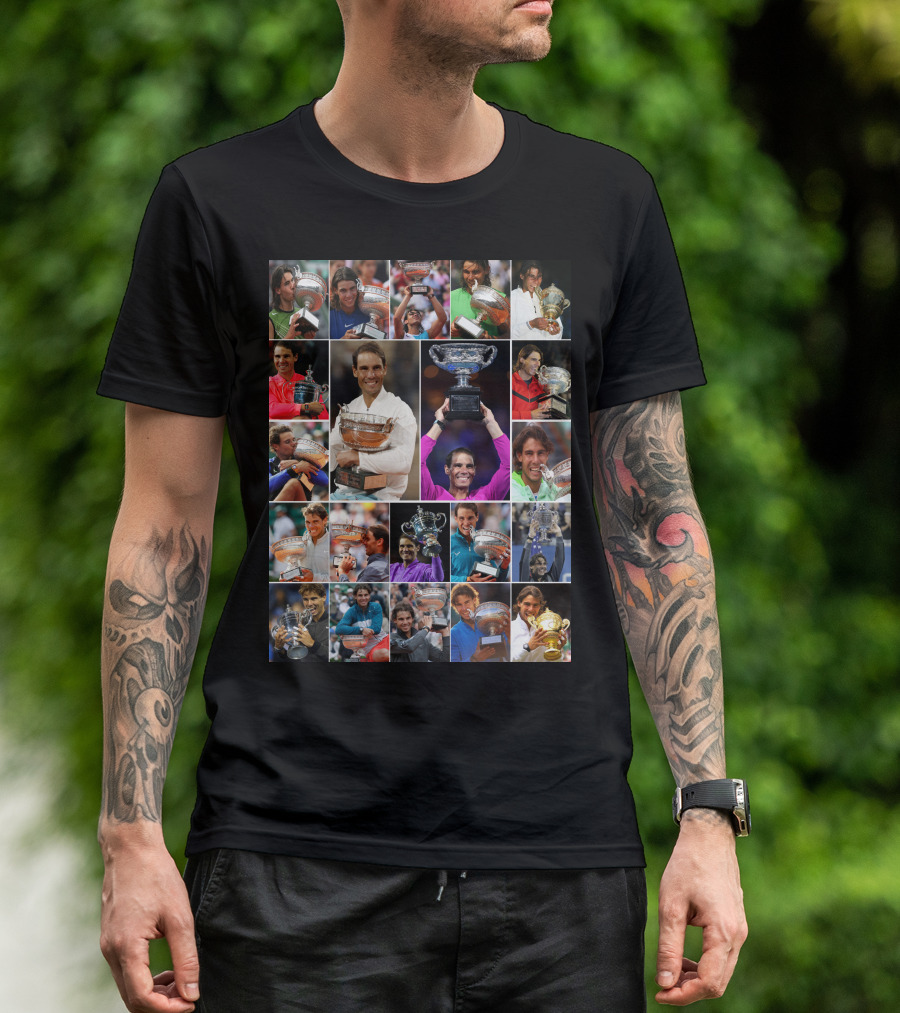 Nadal Trophy Collection 21 Grand Slam Victories T-Shirt