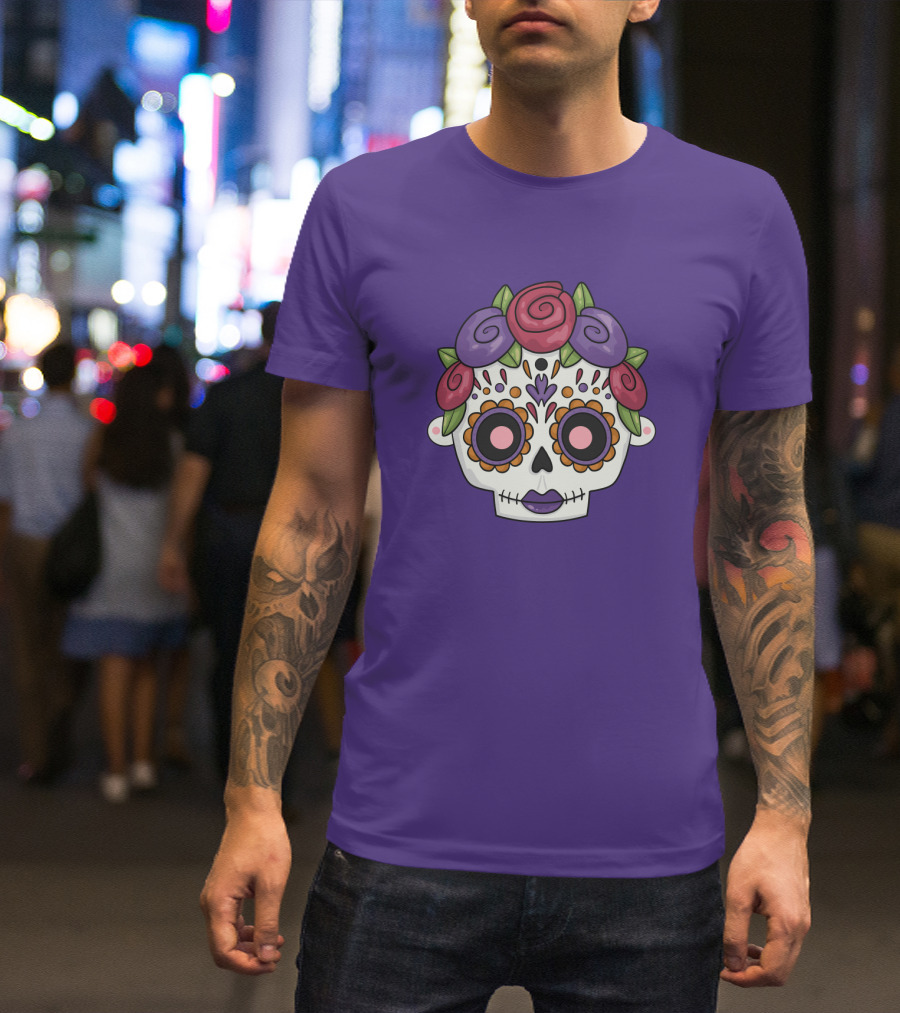 My Style My Hair Sugar Skull Rose Flower T-Shirt
