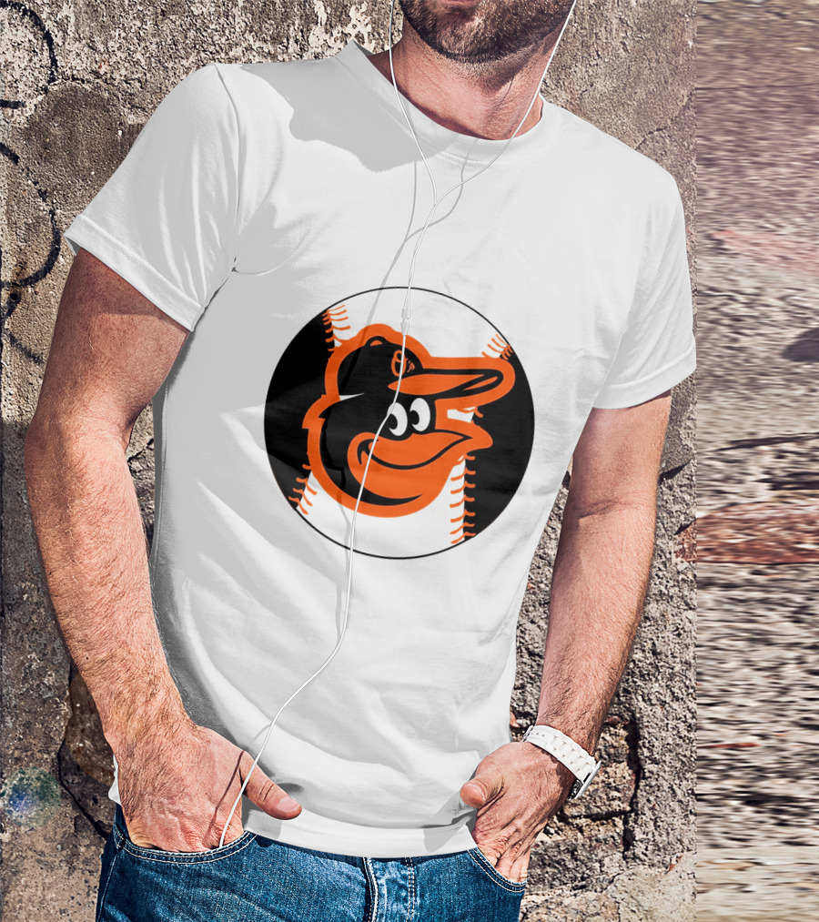 Orioles Baseball Logo Hot Dog Race Fun T-Shirt