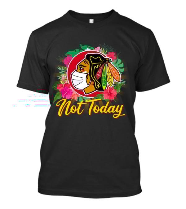 Not Today Masked Indigenous Floral Hockey T-Shirt
