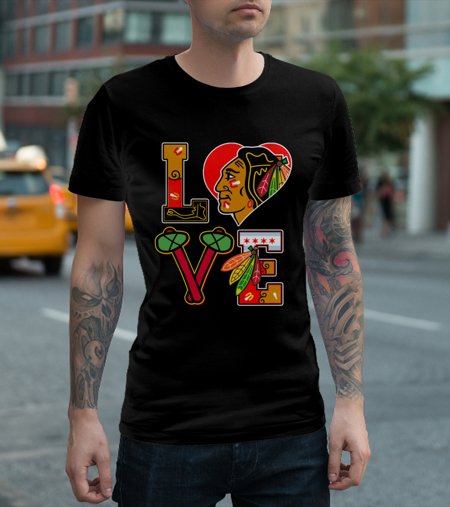 LOVE Blackhawks Fans T-Shirt