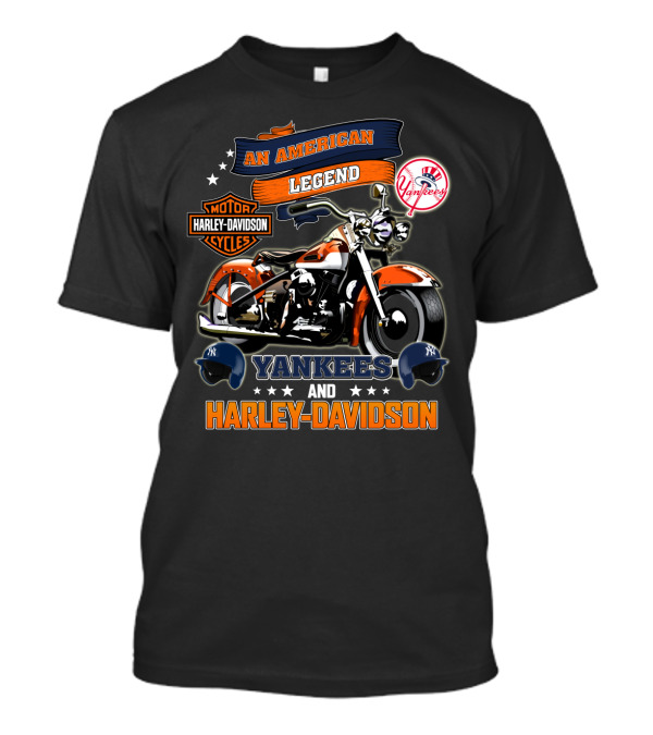 Yankees Harley Davidson An American Legend T-Shirt