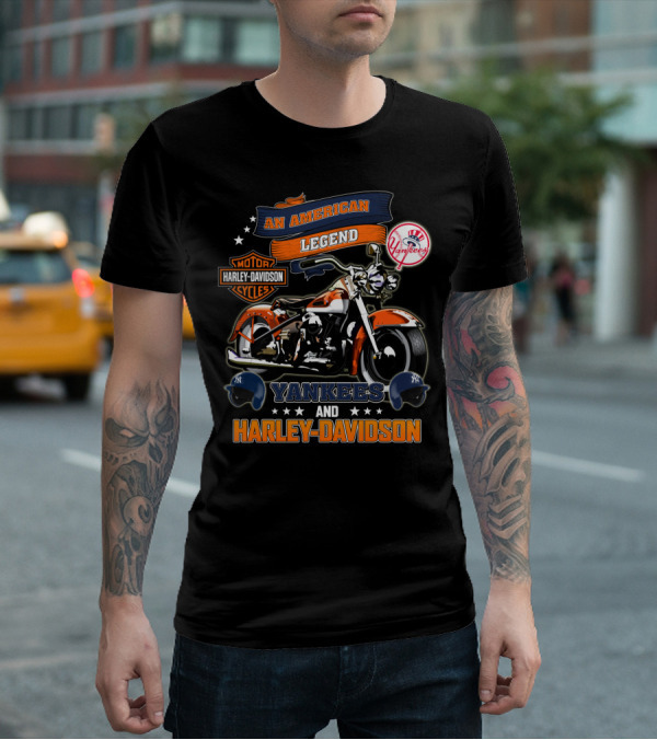 Yankees Harley Davidson An American Legend T-Shirt