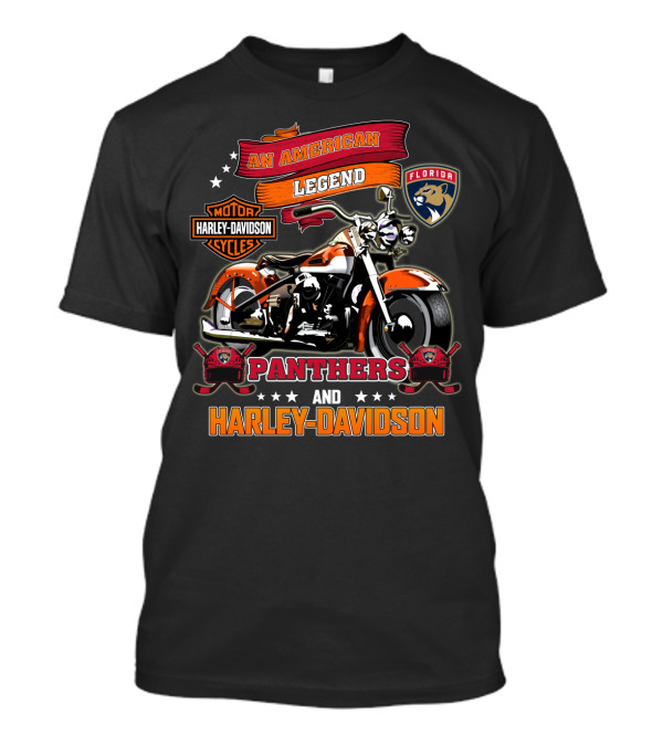 An American Legend Florida Panthers Harley Davidson Cycles T-Shirt