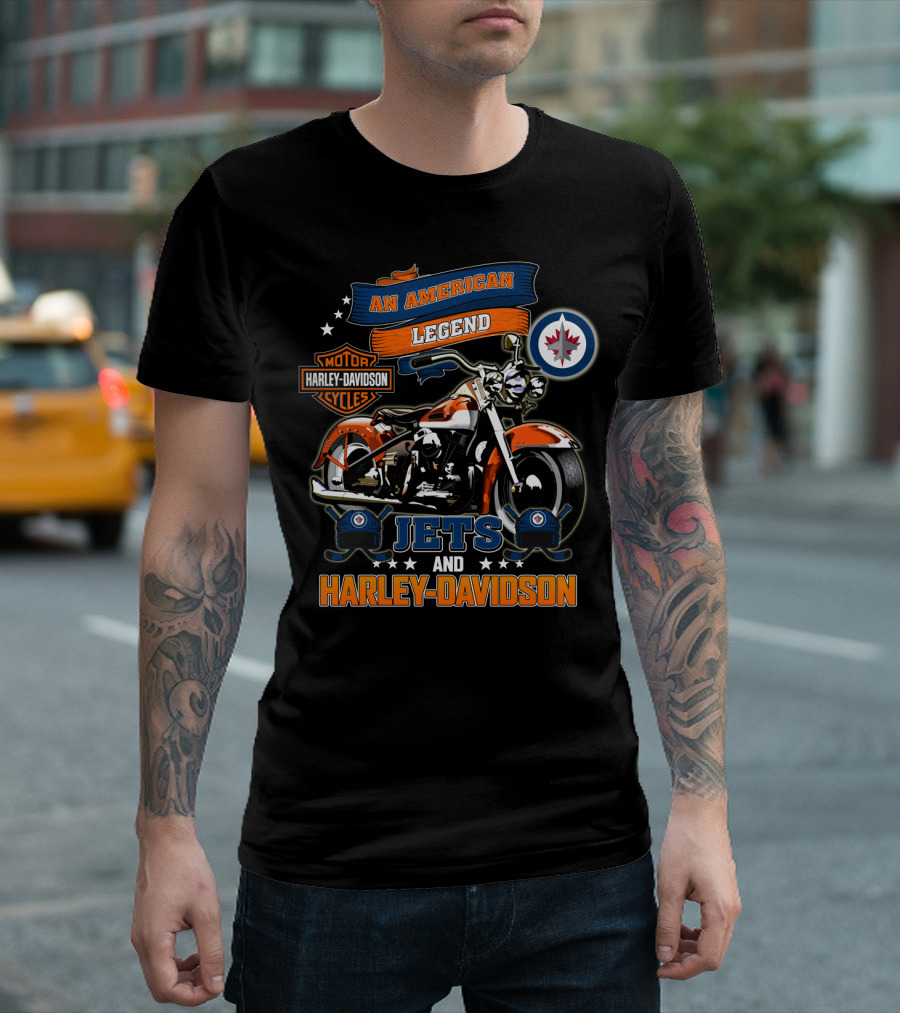 An American Legend Jets And Harley Davidson Motor Harley Davidson Cycles T-Shirt