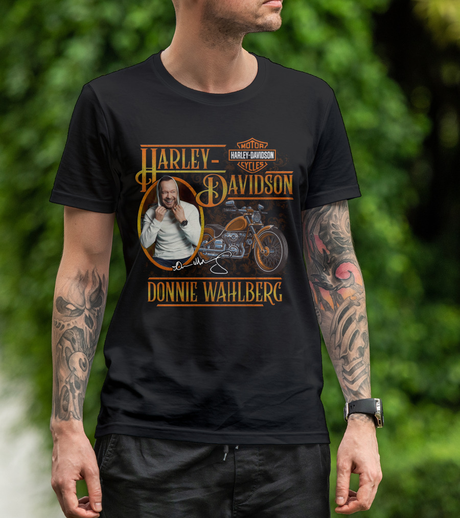 Harley Davidson Motorcycles Donnie Wahlberg Signature Collection T-Shirt