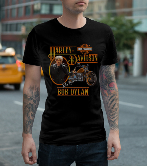 Harley Davidson Bob Dylan Motorcycles T-Shirt