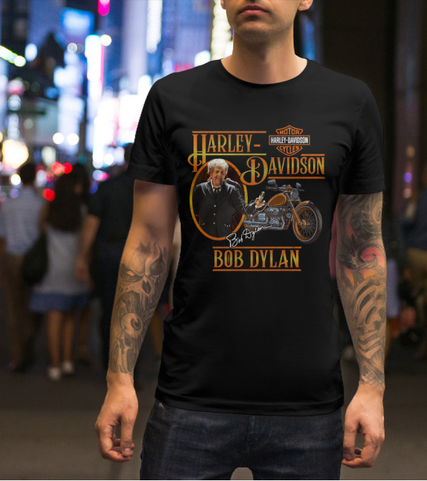 Harley Davidson Bob Dylan Motorcycles T-Shirt
