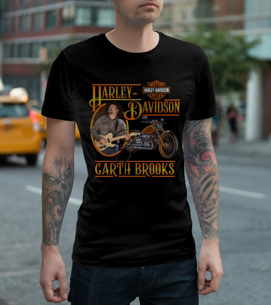 Harley Davidson Garth Brooks Motorcycles T-Shirt