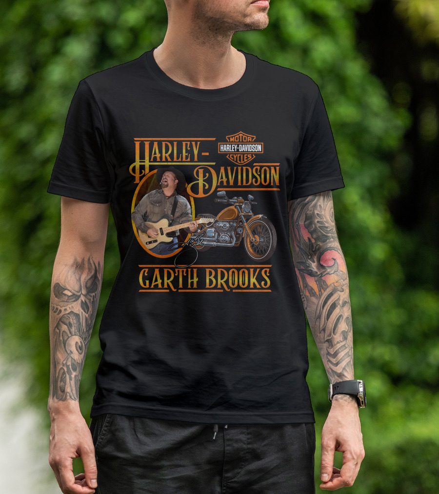 Harley Davidson Garth Brooks Motorcycles T-Shirt