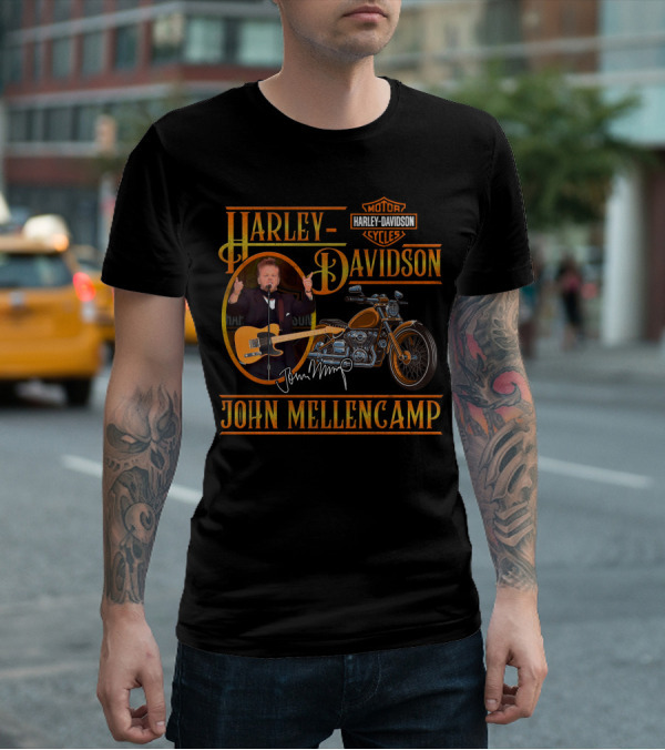 Harley Davidson John Mellencamp Motorcycle Enthusiast Edition T-Shirt