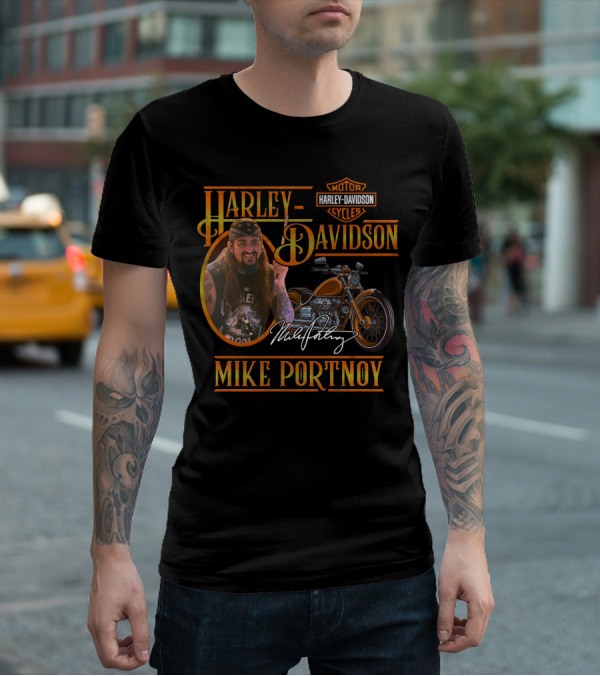 Harley Davidson Motor Cycles Mike Portnoy T-Shirt
