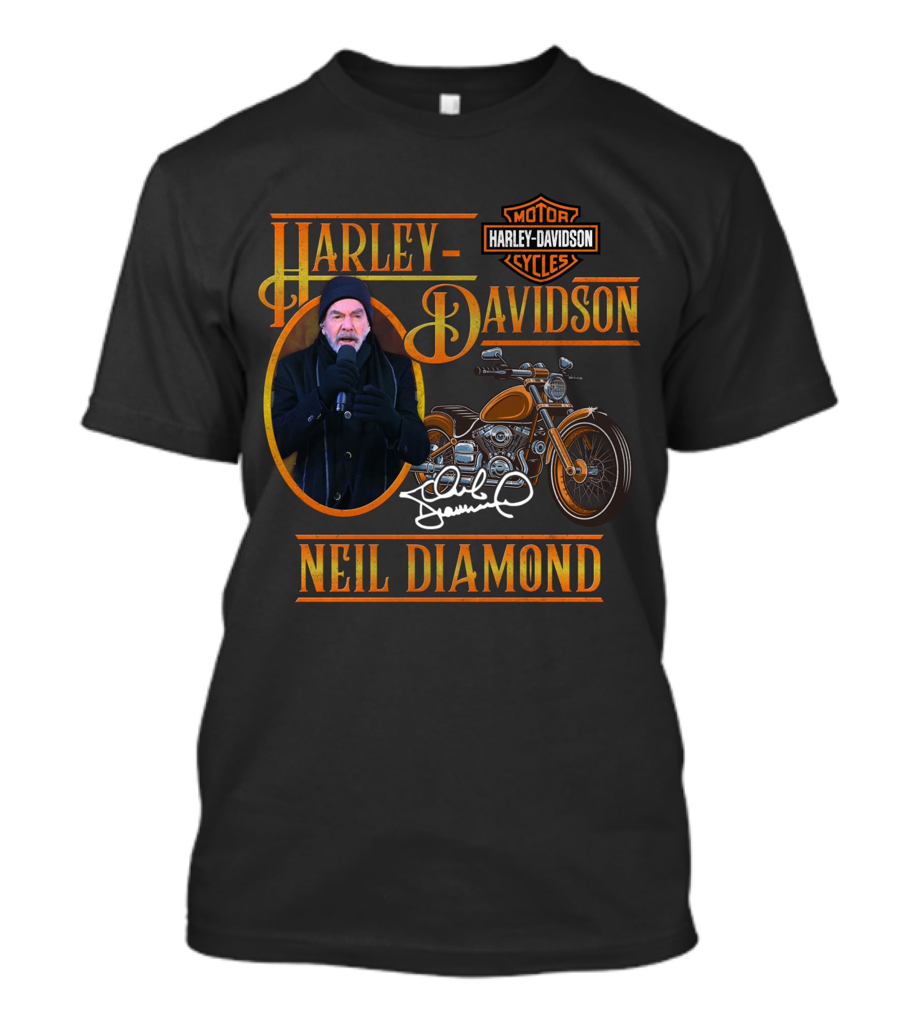 Harley Davidson Neil Diamond Motorcycles T-Shirt