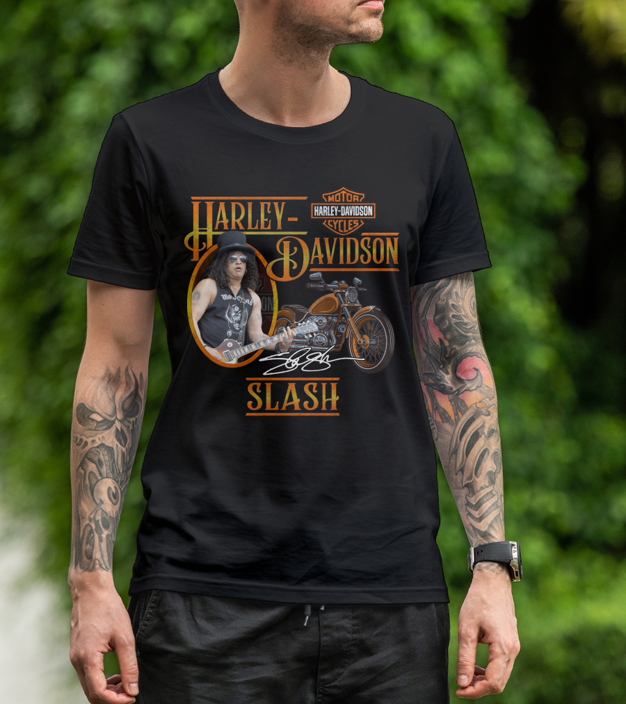 Harley Davidson Motor Cycles Slash T-Shirt