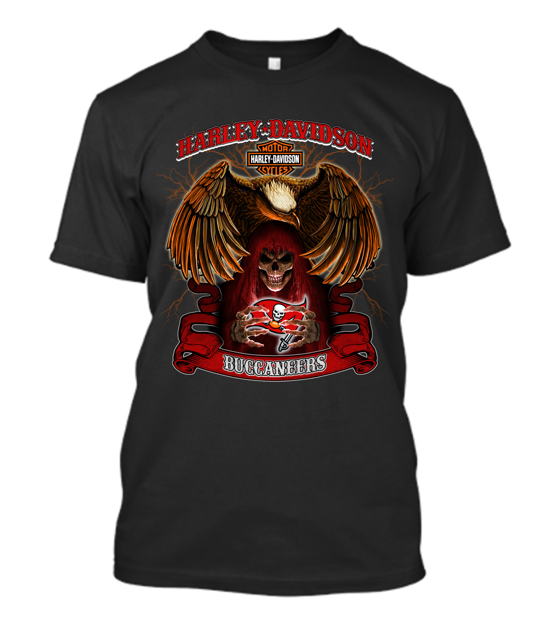 Harley Davidson Motor Cycles Buccaneers T-Shirt