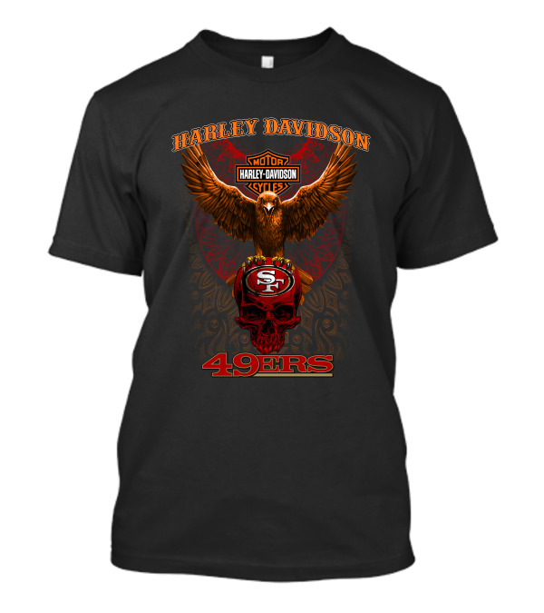 Harley Davidson 49ers Motor Cycles Sf T-Shirt