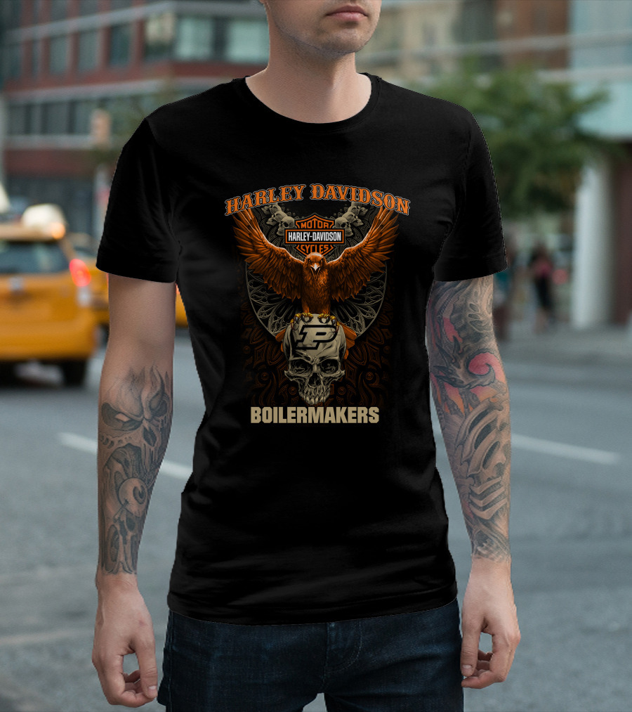 Harley Davidson Boilermakers Purdue Motorcycles T-Shirt