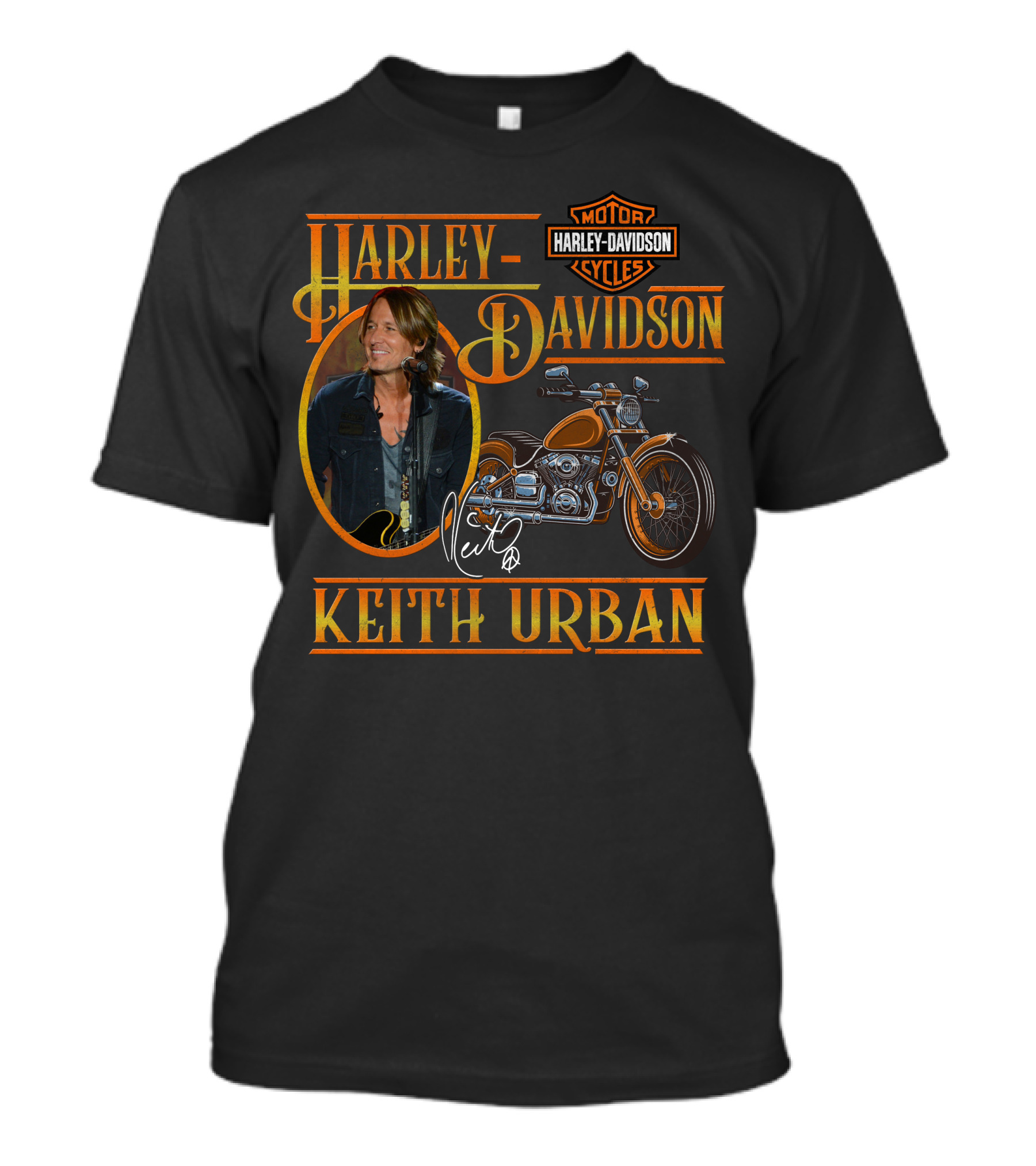Keith Urban Harley Davidson Motor Cycles T-Shirt