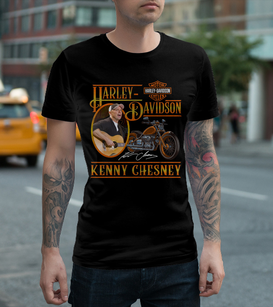 Kenny Chesney Harley Davidson Motor Cycles T-Shirt