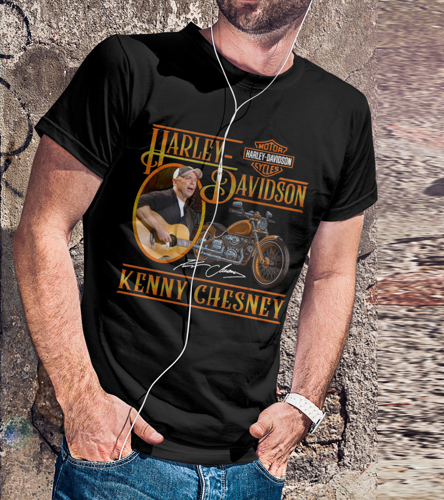 Kenny Chesney Harley Davidson Motor Cycles T-Shirt