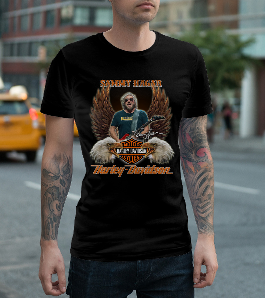 Sammy Hagar Harley Davidson Motorcycles Eagles T-Shirt