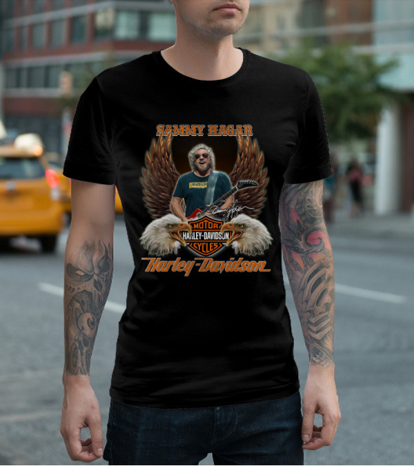 Sammy Hagar Harley Davidson Motorcycles Eagles T-Shirt