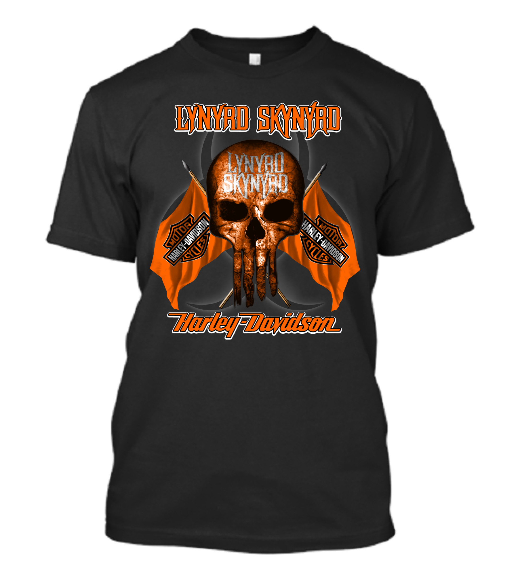 Lynyrd Skynyrd Harley Davidson Skull Motor Cycles T-Shirt